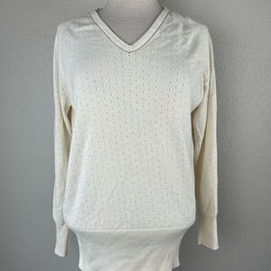 Vintage Nike V-Neck Wool Blend Golf Sweater EUC